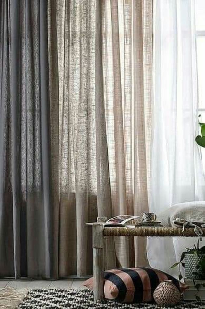 Como escoger cortinas de lino